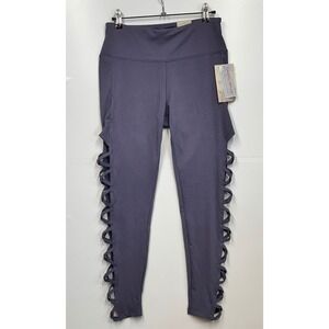 Balance Collection‎ Graystone Leggings 7/8 Length Criss Cross Strappy Size M NWT
